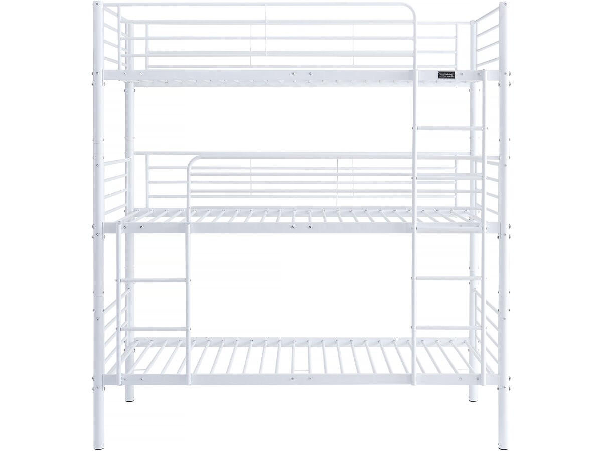 ETAGENBETT havin weiss - Weiß, Metall (190/90cm) - Habitat Garten