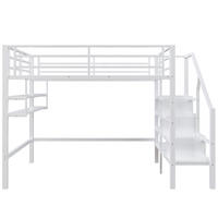 HOCHBETT 140/200 cm Weiß - Weiß, Metall - Raumix