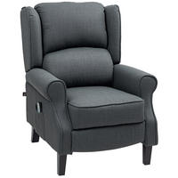 RELAXSESSEL Fernsehsessel mit Liegefunktion, Dunkelgrau - Dunkelgrau, Textil (78/101/83cm) - HOMCOM