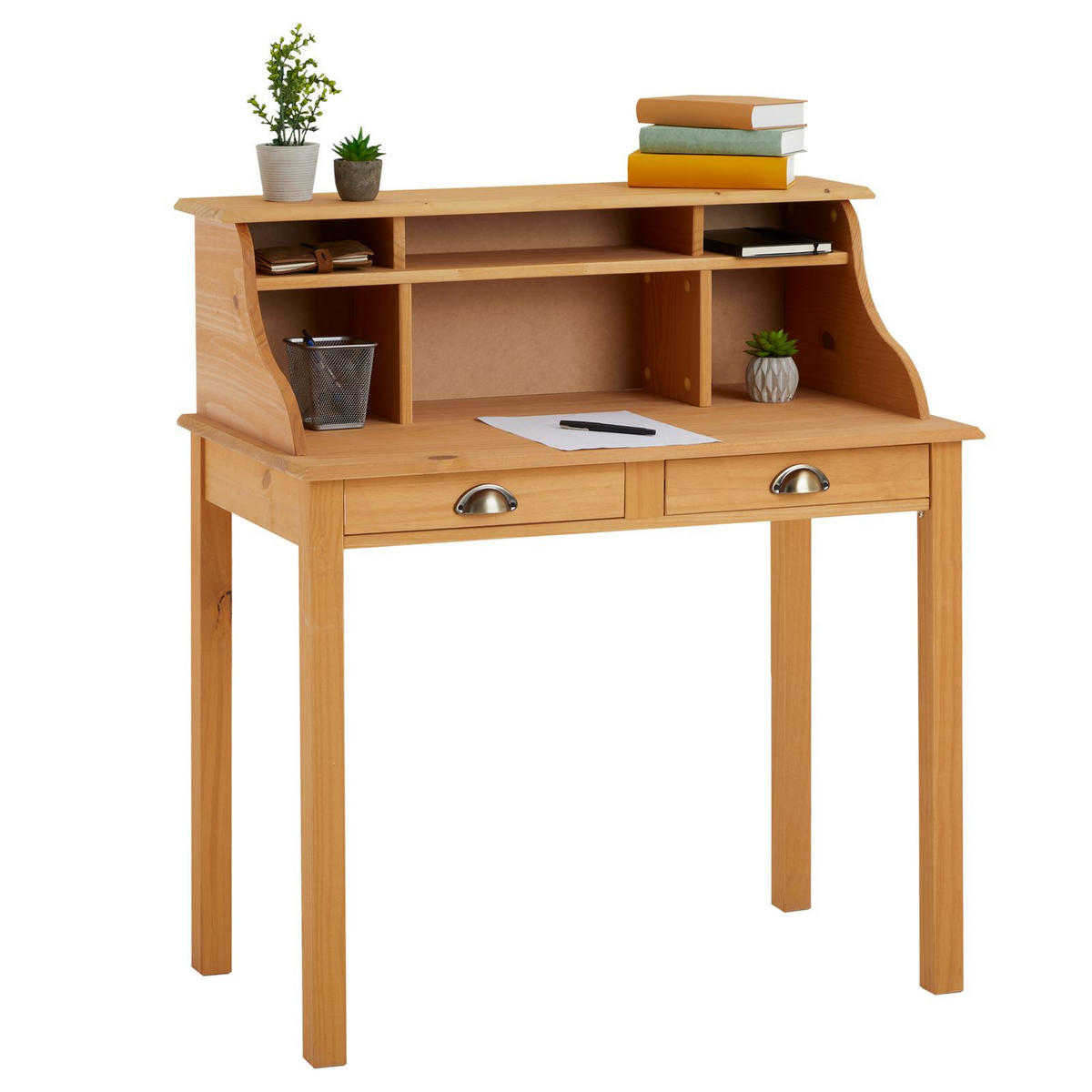 SEKRETÄR MARLENE - Kieferfarben, Holz (50/90/101cm) - IDIMEX