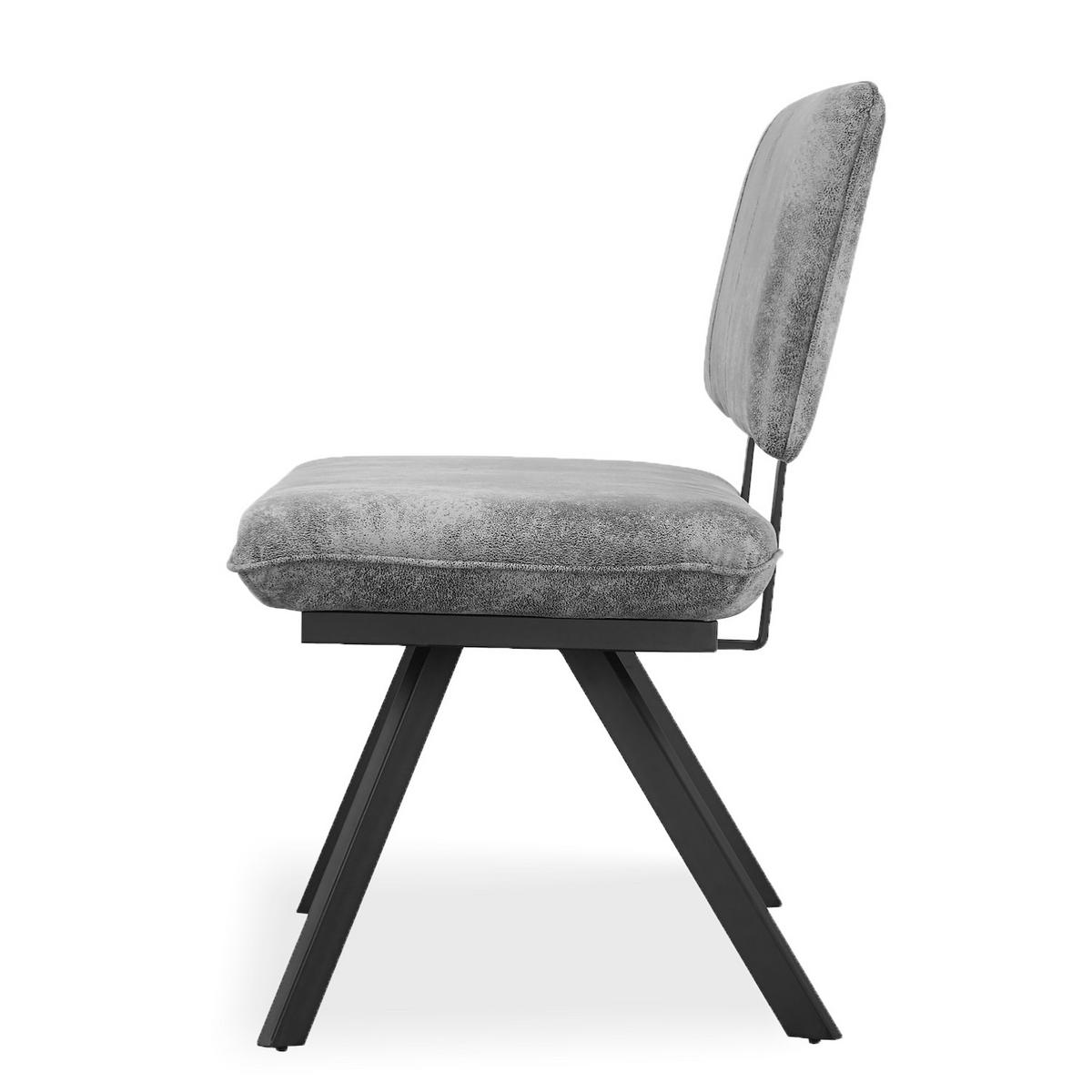 SITZBANK JUNA 160/57/86 cm Grau - Grau, Textil/Metall (160/86/57cm) - B&D Home