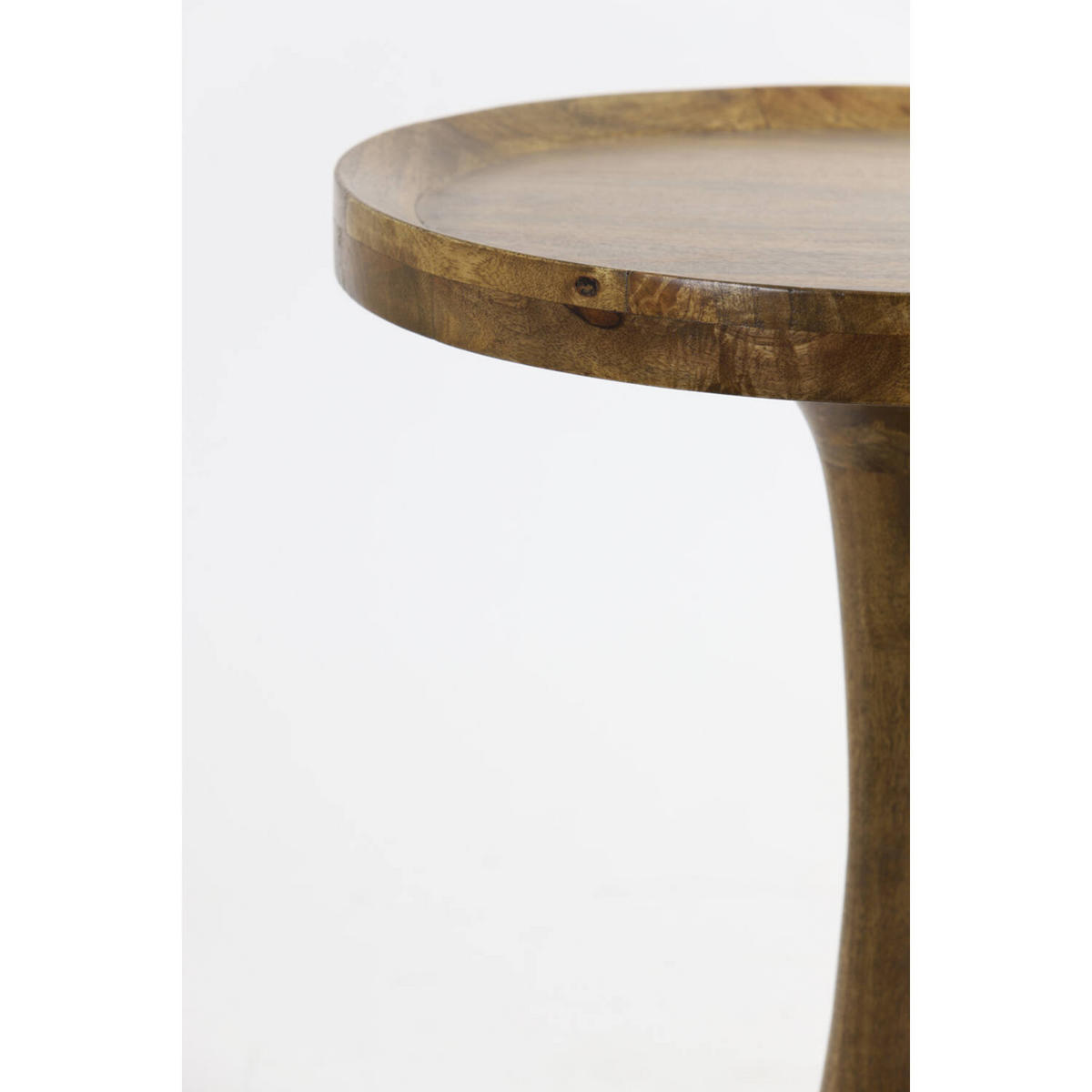 BEISTELLTISCH JOEKON Ø50x53 cm, Holz, Braun - Braun, Holz (50/50/53cm) - Light & Living