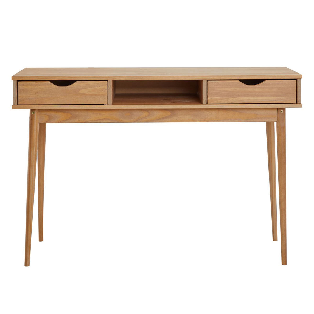 SCHREIBTISCH STEFANO - Braun, Holz (50/110/75cm) - IDIMEX
