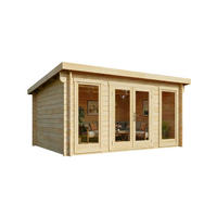 GARTENHAUS Holz Atrium Compact - Naturfarben, Holz (440/230/340cm) - Alpholz