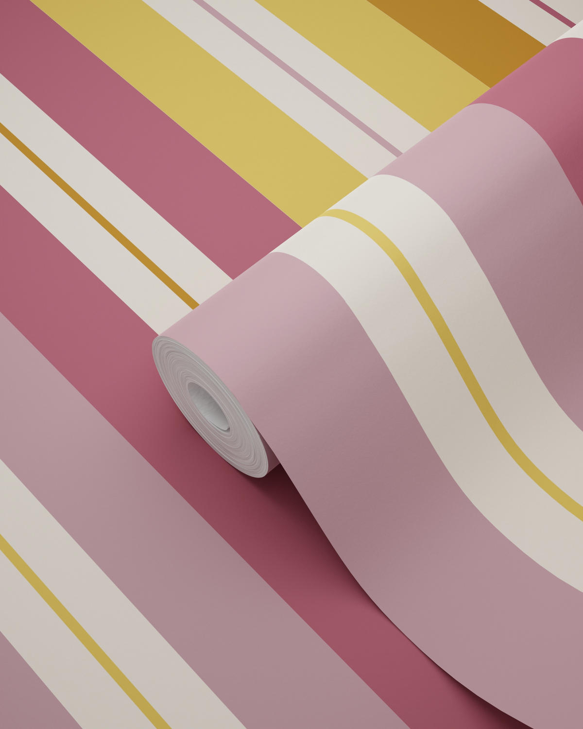 TAPETE Streifen 50 x 900 cm - Lila, Papier (50/900cm) - ESTAhome