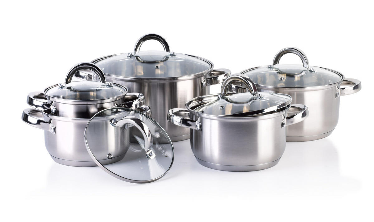 KOCHTOPF Basic Kitchen Silber 49/26/20 cm Metall - Silberfarben, Metall - Mondex