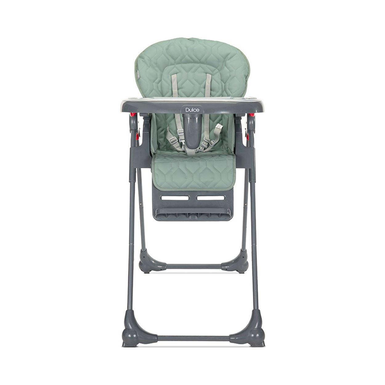 HOCHSTUHL Dulce grün Sitzhöhe verstellbar, faltbar, 5-Punkt-Gurt, Korb - Grün, Kunststoff (52/106/85cm) - Lorelli