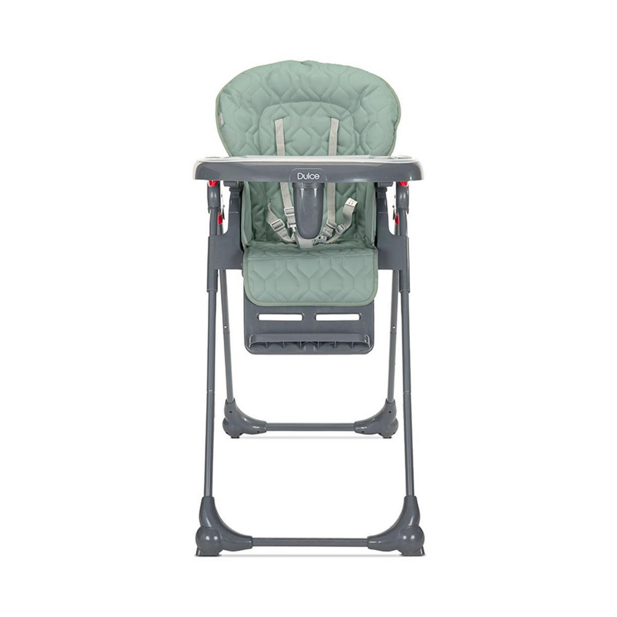 HOCHSTUHL Dulce grün Sitzhöhe verstellbar, faltbar, 5-Punkt-Gurt, Korb - Grün, Kunststoff (52/106/85cm) - Lorelli