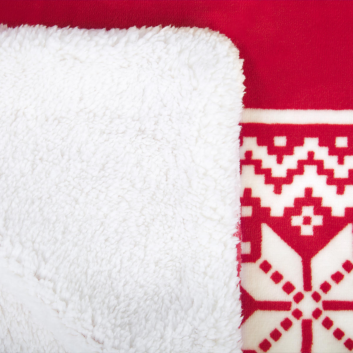 DECKE Rot Vantaa 150/200 cm - Rot, Textil (150/200cm) - Beliani
