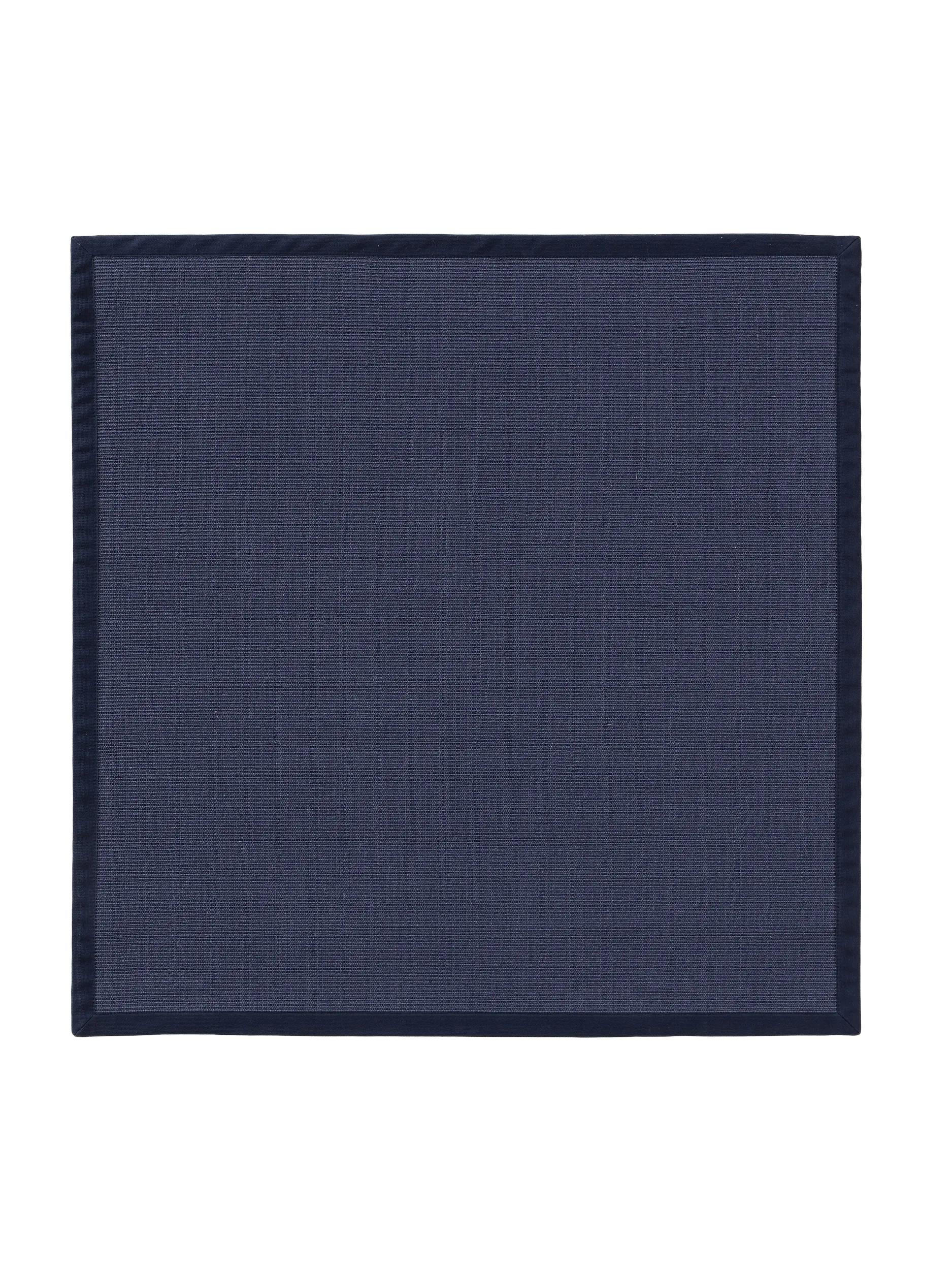 SISALTEPPICH Sana Blau 200x200 cm - Blau, Textil (200/200cm) - benuta Nest