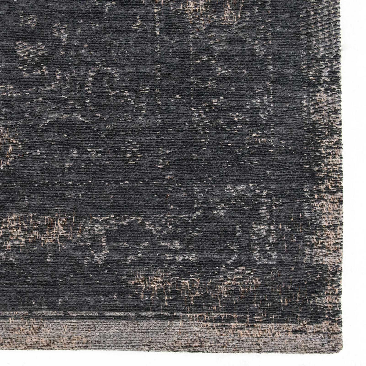 TEPPICH Flachgewebe BLACK STONE Schwarz 240 x 340 cm - Schwarz, Textil (240/340cm) - Novatrend