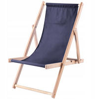HOLZLIEGESTUHL 80 x 63 cm, Dunkelblau - Dunkelblau, Holz (53/78cm) - KADAX