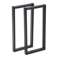 TISCHGESTELL-SET 2 TLG. Møldrup - Schwarz, Metall (27/56/4cm) - [en.casa]