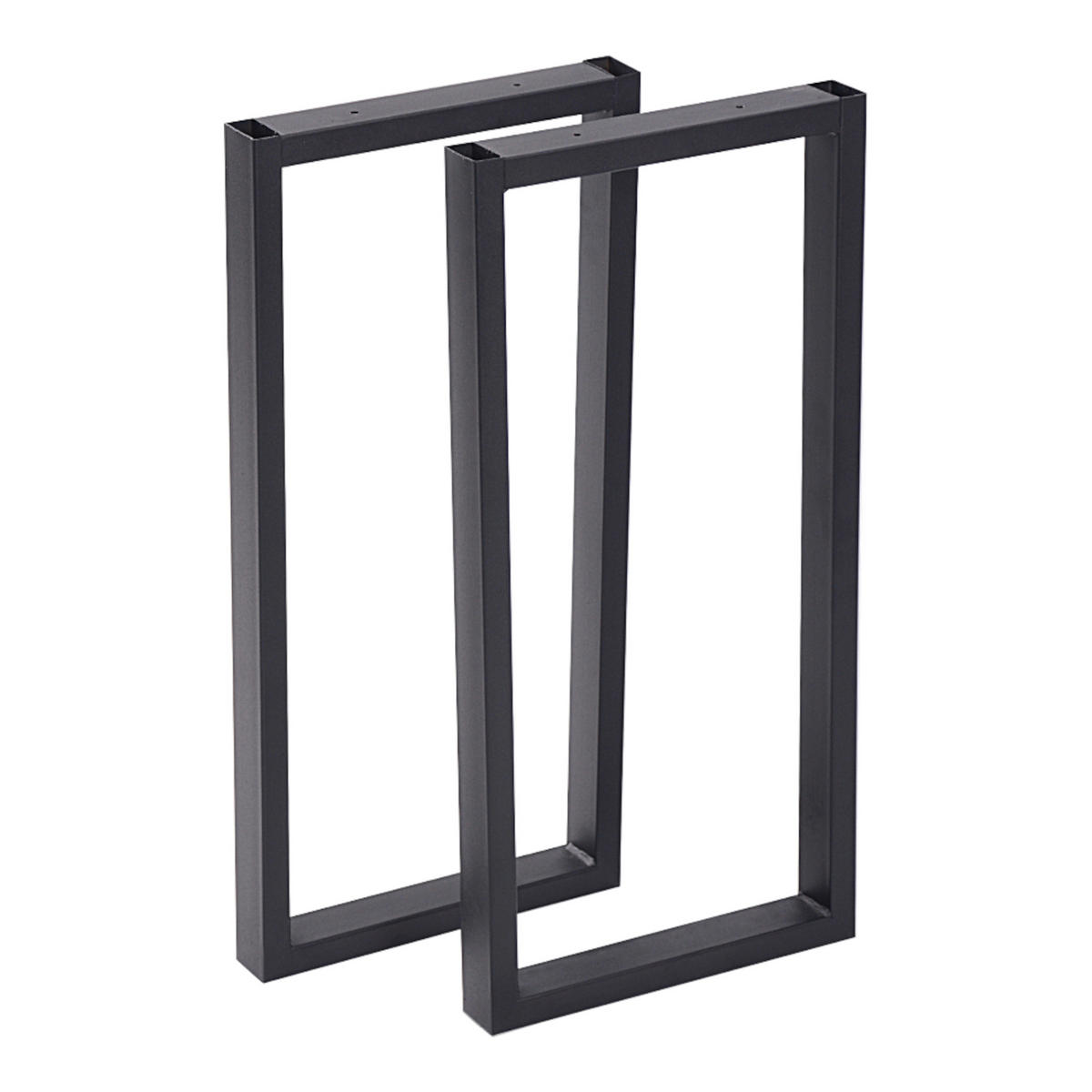 TISCHGESTELL-SET 2 TLG. Møldrup - Schwarz, Metall (27/56/4cm) - [en.casa]