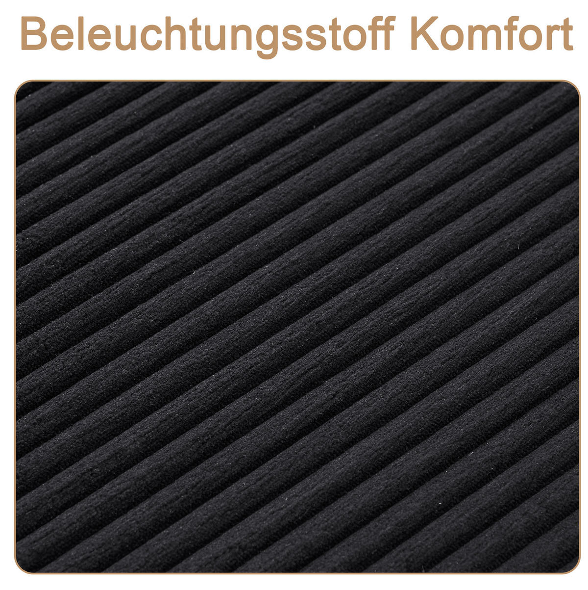 POHOVKA z menčestra, 177/122/92 cm čierna, bez montáže - čierna, textil (122/92/177cm) - BEAOK