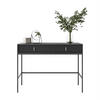 KONSOLE MIDNIGHT mit Schubladen auf Gestell schwarz - Schwarz, Holzwerkstoff (50/104/77cm) - Lookway