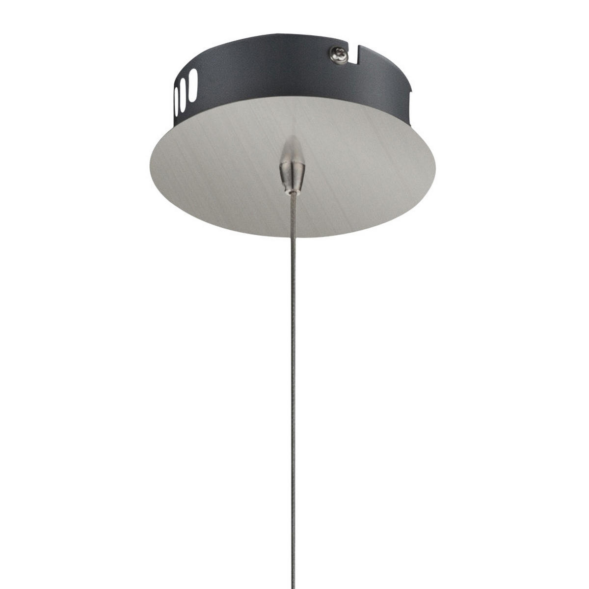 LED HÄNGELEUCHTE Friso nickel matt Weiß 2er Set - Weiß, Metall (12/12/100cm) - Globo Lighting