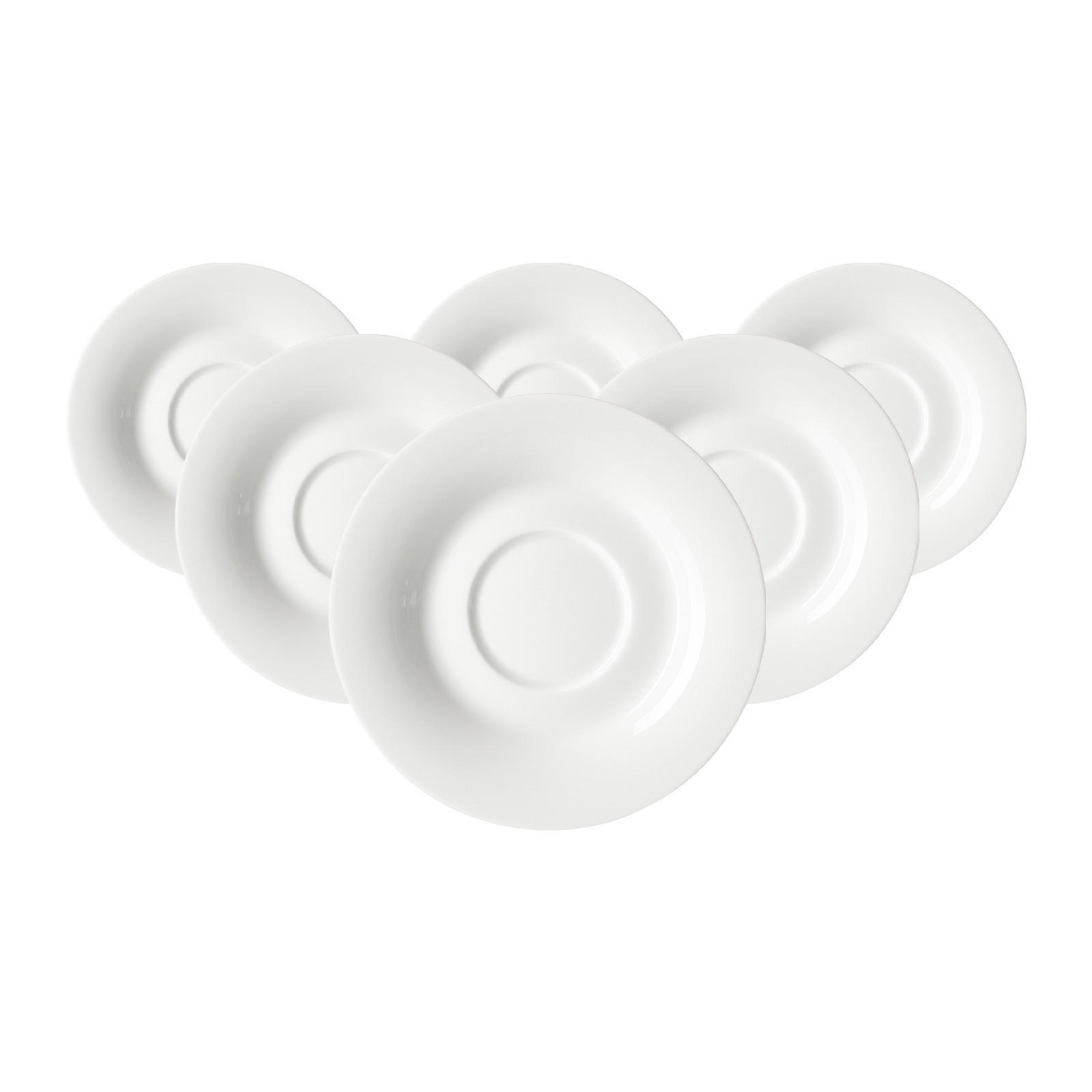 TEEUNTERTASSEN Ostfriese Weiß ø 12,5 cm 6er Set - Weiß, Keramik (12.5cm) - Ritzenhoff Breker