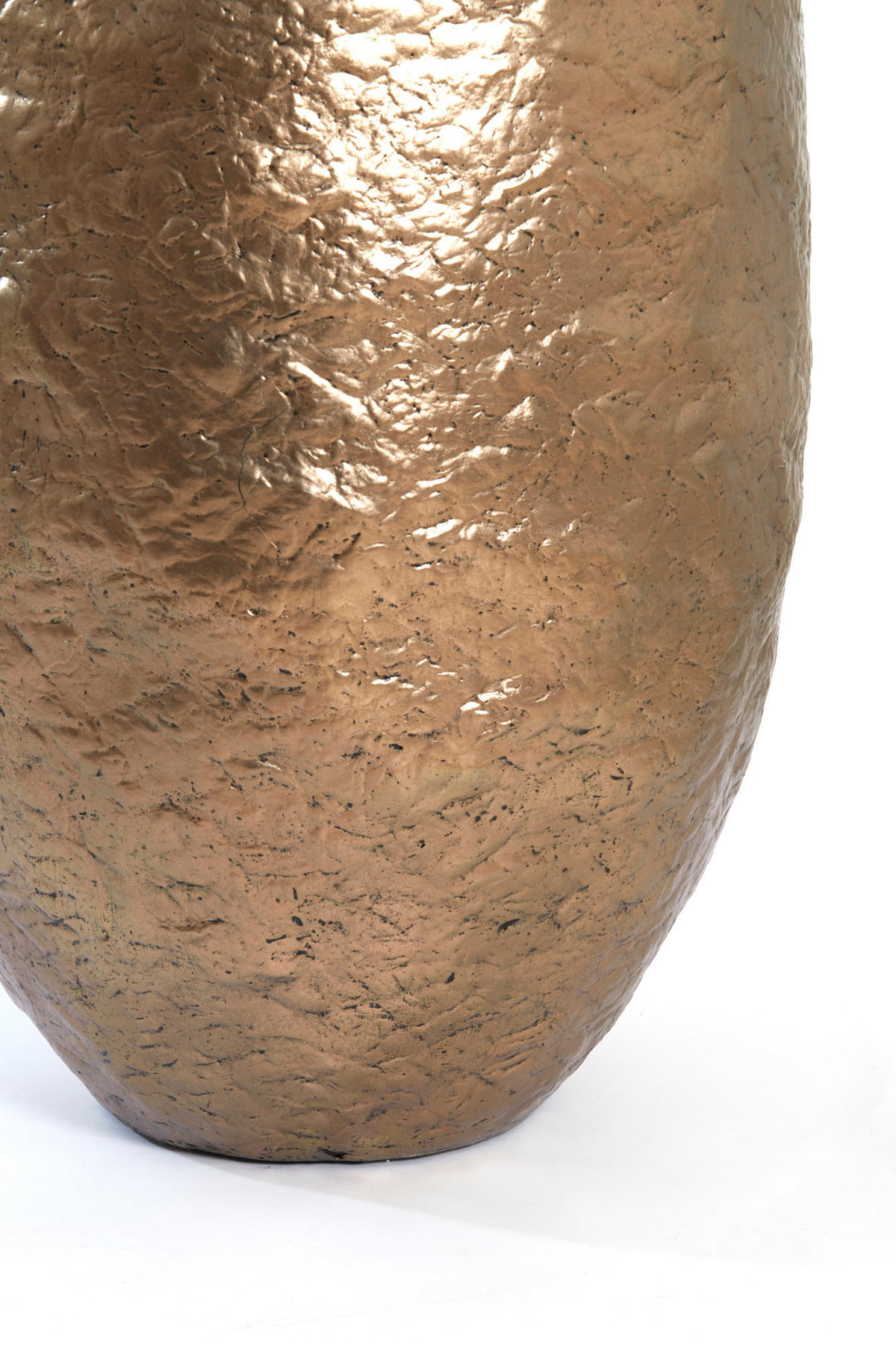 VASE Tingri Bronze Ø59/90 cm - Bronzefarben, Stein (90cm) - Light & Living