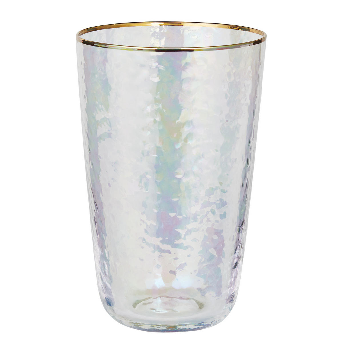 LONGDRINKGLAS (6er-Set) Smeralda mit Goldrand 530ml - Transparent, Glas (0.53L) - Butlers