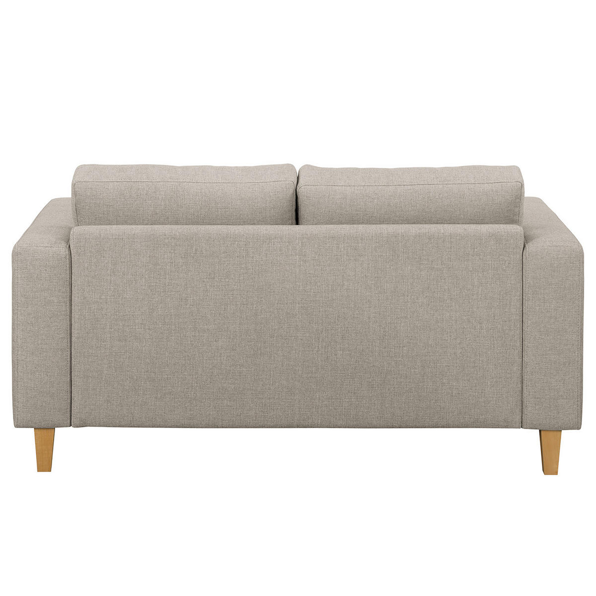 1-SITZER ECKSOFA mit Longchair - Buchefarben/Cappuccino, Buchenholz/Textil (154/140cm) - home24