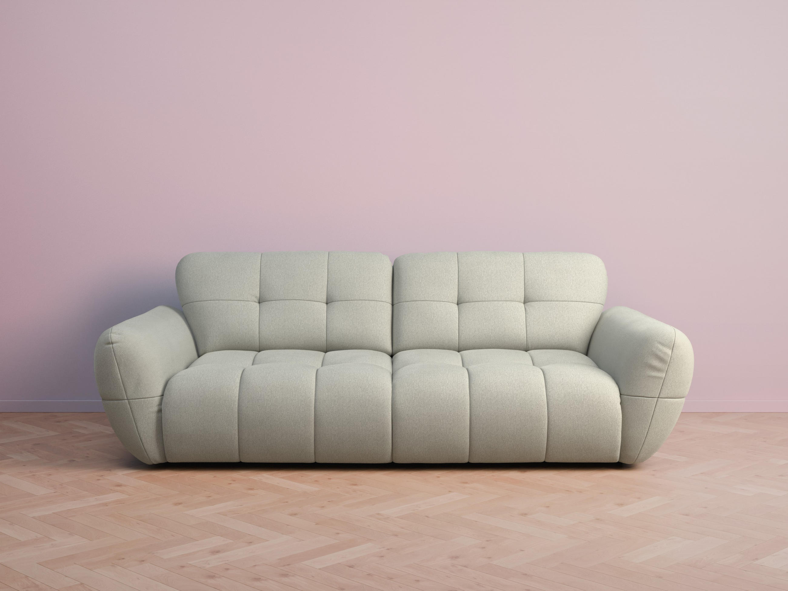 foamnova Bigsofa Silber 272x68x134 cm