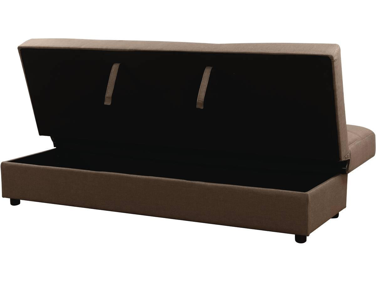 SCHLAFSOFA Enzo Taupe - Taupe, Textil (186/87/80cm) - Habitat Garten