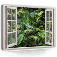 BILDER auf Leinwand Grüne Blätter Modern 80x60 - Multicolor, Holzwerkstoff (80/60cm) - Wallarena