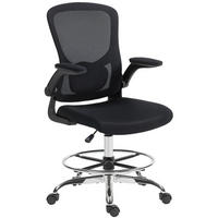 SCHREIBTISCHSTUHL höhenverstellbar mit Lendenstütze Schwarz - Schwarz, Kunststoff (60/132/60cm) - Meubliv