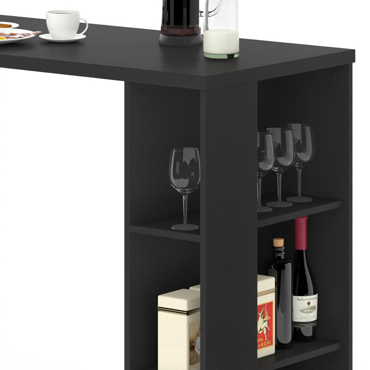 BARTISCH Noel Schwarz 120 x 60 cm - Schwarz, Holzwerkstoff (120/105.6/60cm) - Vicco