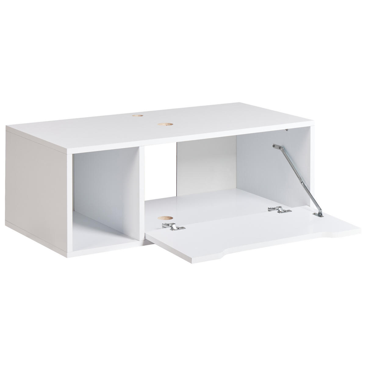 DULAP SUB LAVOAR montat pe perete 80 cm alb Cascavel - alb, compozit lemnos (80/28/40cm) - Beliani