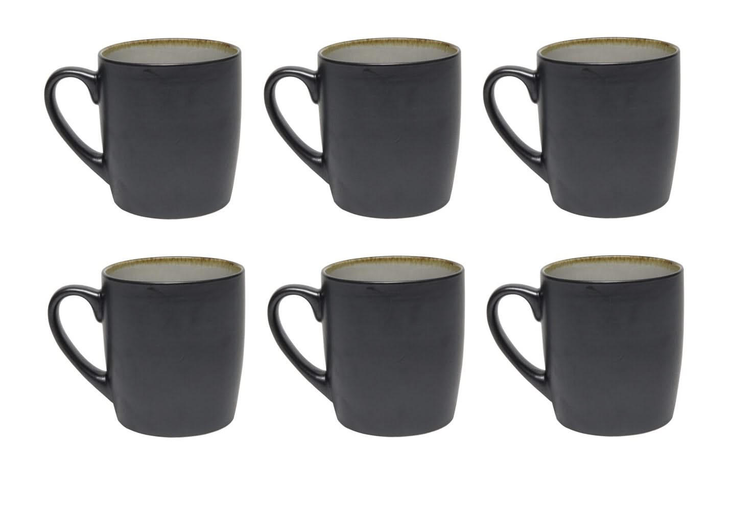TASSE Becher Kos - 350 ml - 6 Stück - Grau, Keramik (0.35L) - Cookinglife