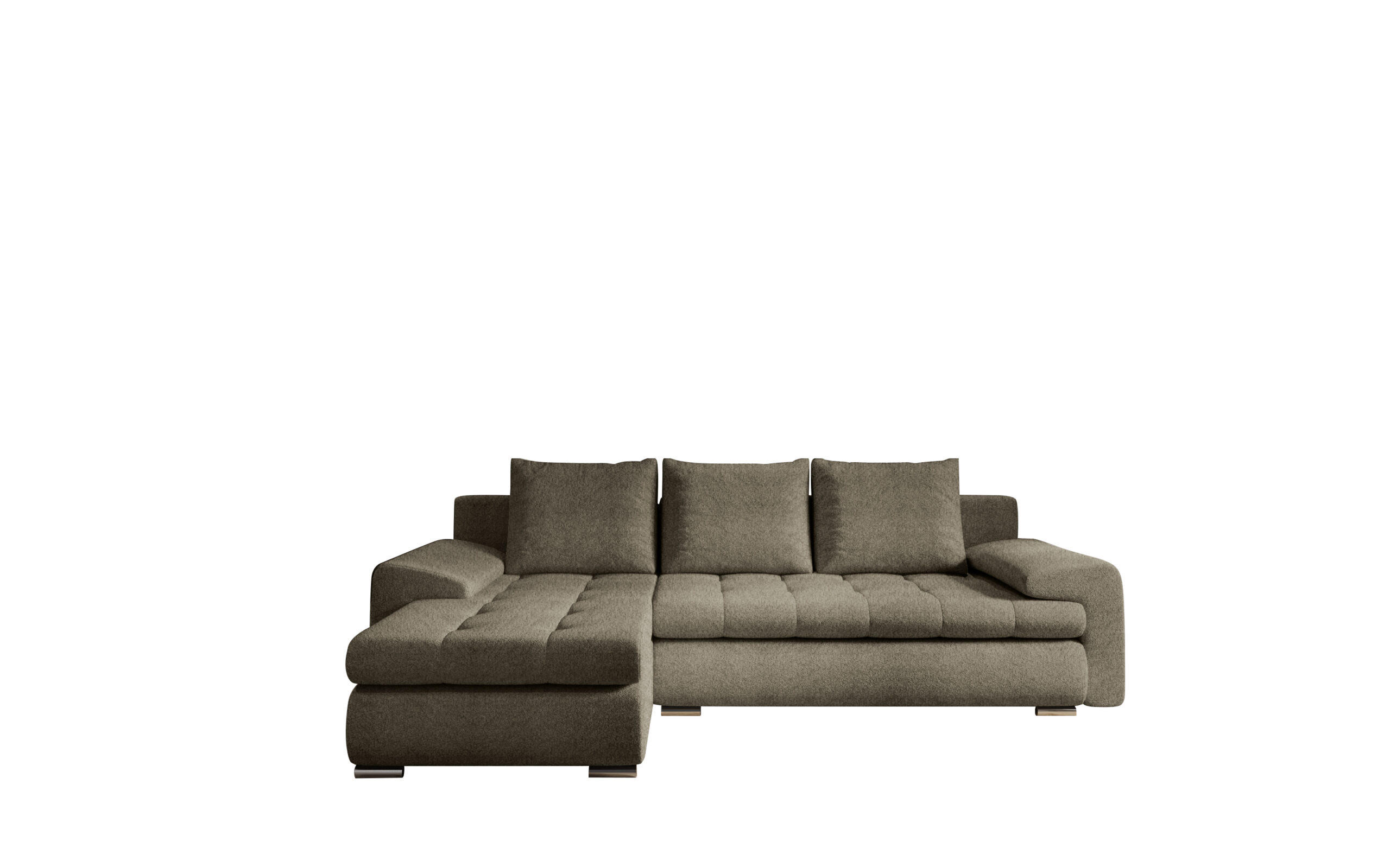 ECKSOFA TOMI Abriamo Braun Links - Braun, Holz (150/237cm) - Kaiser Möbel