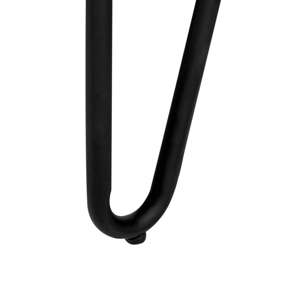 ESSZIMMERSTUHL 2er-Set Bouclé hellgrün Nelko - Schwarz/Grün, Textil (50/81/51cm) - Beliani