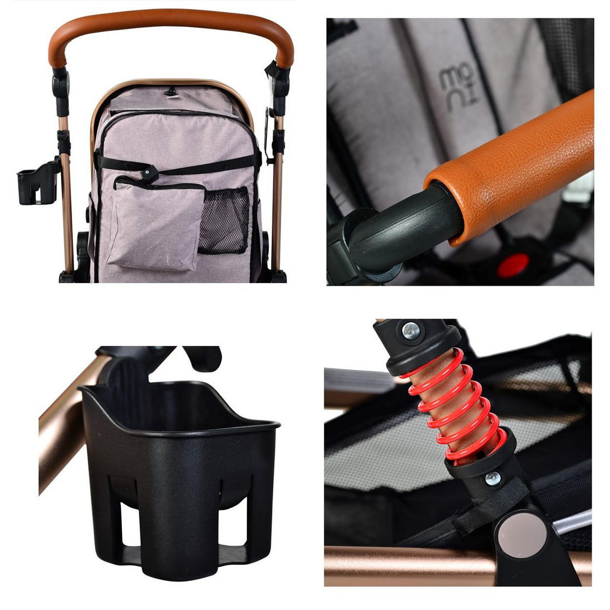 KINDERWAGEN Gala schwarz Tragetasche Sportsitz umbaubar Wickeltasche Sitz umkehrbar - Schwarz, Metall (95/70/110cm) - Moni