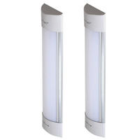 LED WANDLEUCHTE Metall Weiß 2er Set - Weiß, Metall (7.4/2.4/30cm)