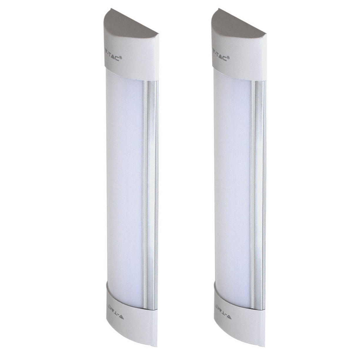 LED WANDLEUCHTE Metall Weiß 2er Set - Weiß, Metall (7.4/2.4/30cm)