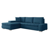 ECKSOFA Orkan Mini Cord - Blau, Holz/Textil (265/185cm) - MIRJAN24