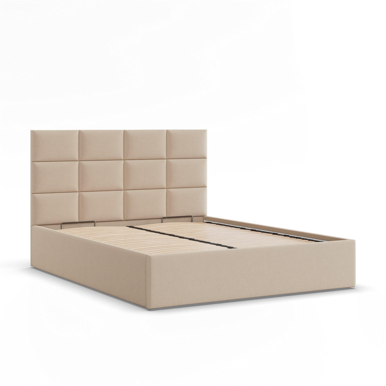 Mebligo Polsterbett Beige 160x200 cm