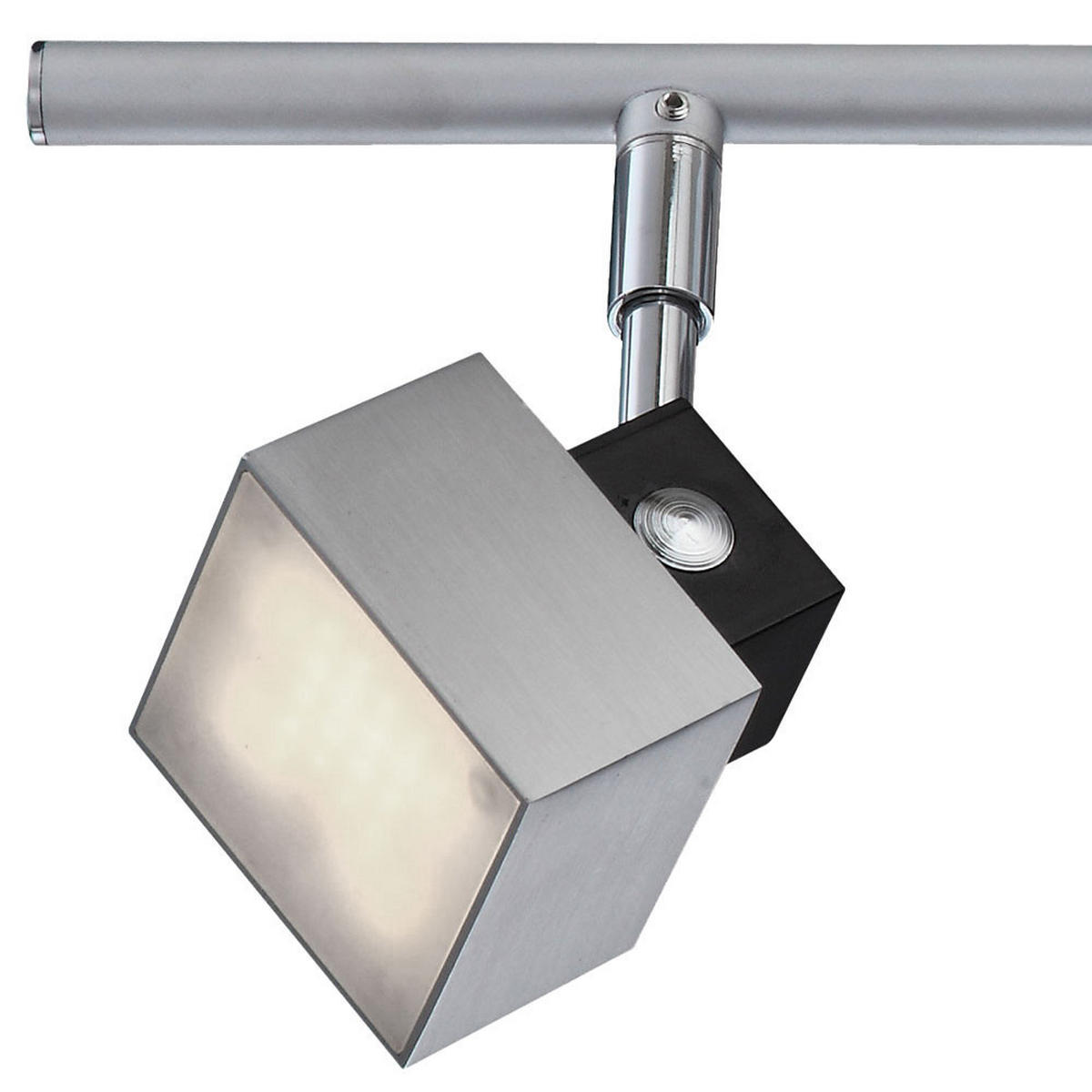 LED DECKENLEUCHTE VIKA Chrom Silber 2er Set - Silberfarben, Metall (40/6/17cm) - Globo Lighting