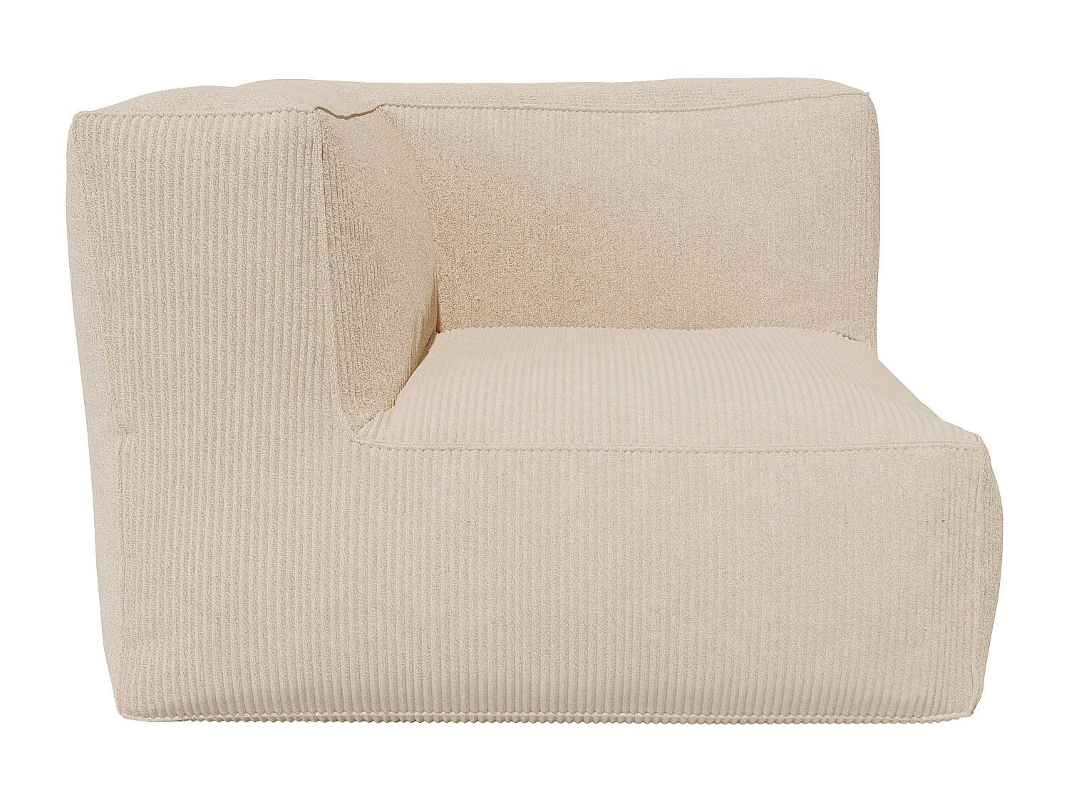 SESSEL mit gerader Rückenlehne - 1 Person - stoff - beige Noumara - Beige, Textil (95/80/95cm) - Vente-Unique