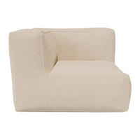 SESSEL mit gerader Rückenlehne - 1 Person - stoff - beige Noumara - Beige, Textil (95/80/95cm) - Vente-Unique
