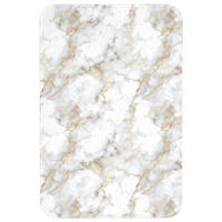 WC PŘEDLOŽKA Zlaté žilky - Mramor - Bílý 60x90 cm - bílá, textil/plast (60/1cm) - OnlyWow