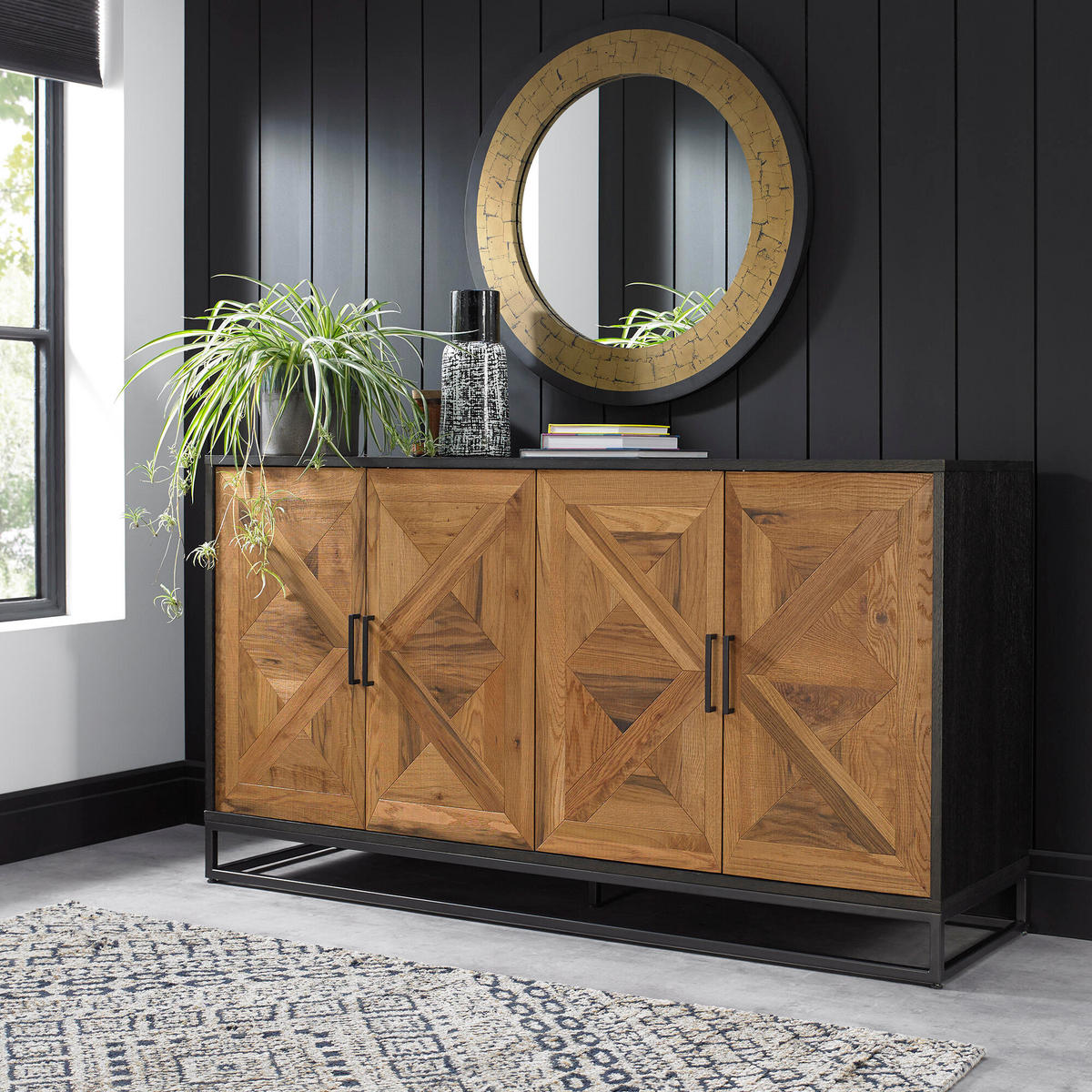SIDEBOARD INDUS Beige 160x46x87 cm - Beige, Holz (160/87/46cm) - FURNLUX