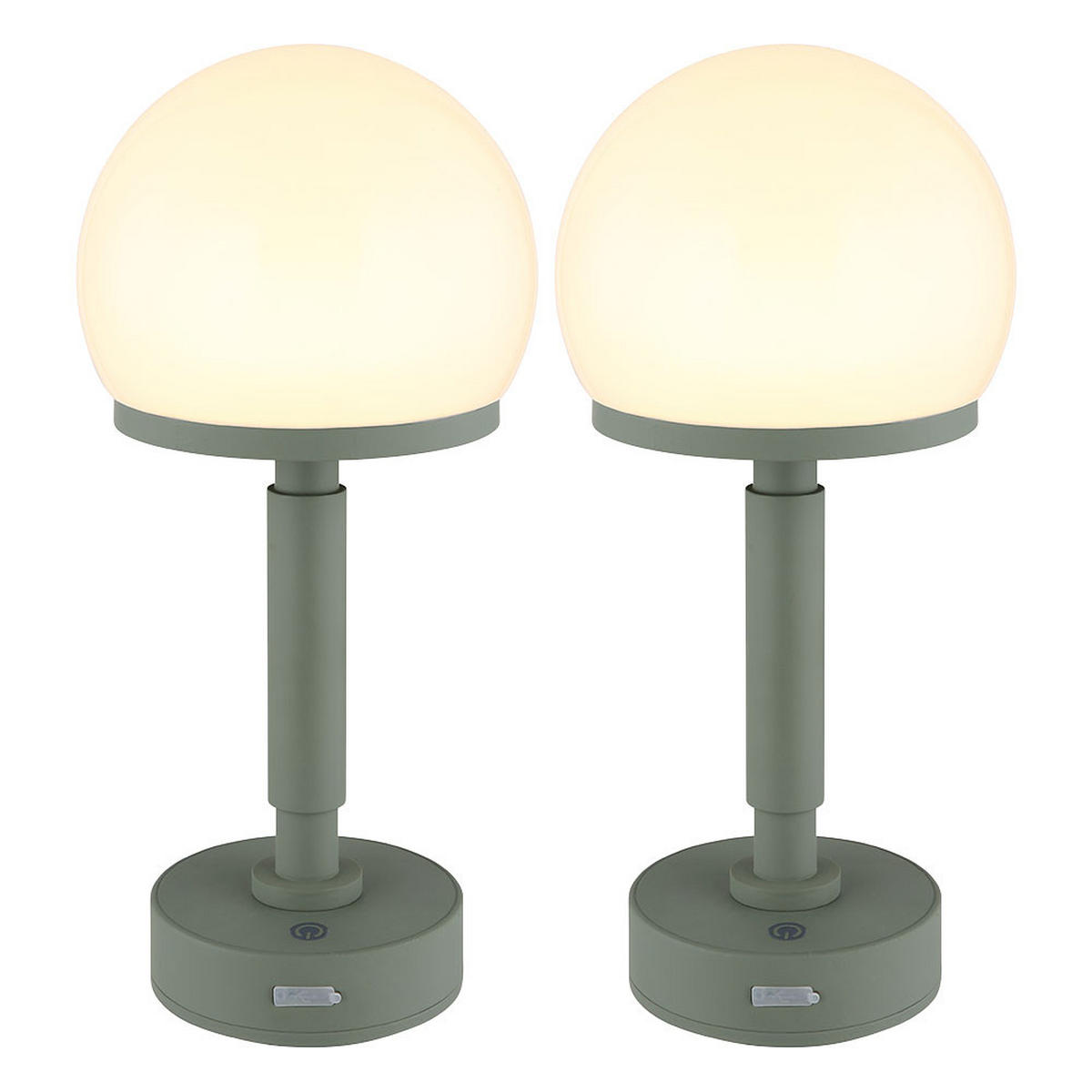 LED TISCHLEUCHTE Haku Grün - Grün, Kunststoff (14/14/29.5cm) - Globo Lighting