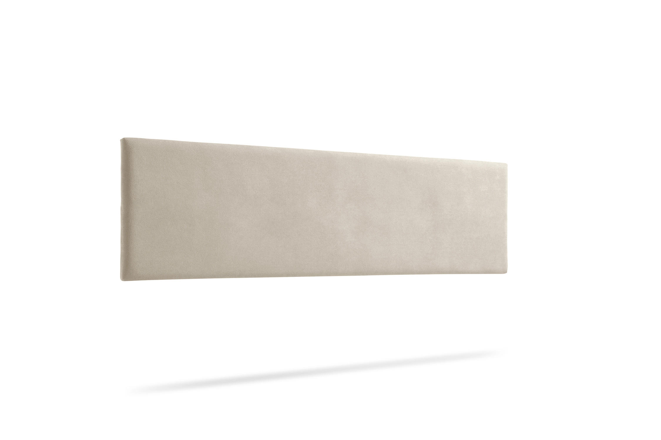 KOPFTEIL gepolstert NOVA Aqualine 115x50x5 cm - Getoastetes Beige - Moonia - Kaschmir, Holz (115/5/50cm)