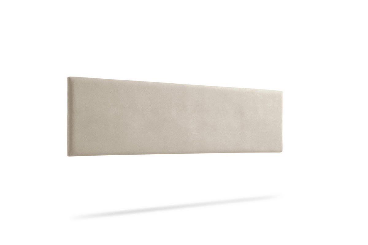 KOPFTEIL gepolstert NOVA Aqualine 100x50x5 cm - Getoastetes Beige - Moonia - Kaschmir, Holz (100/5/50cm)