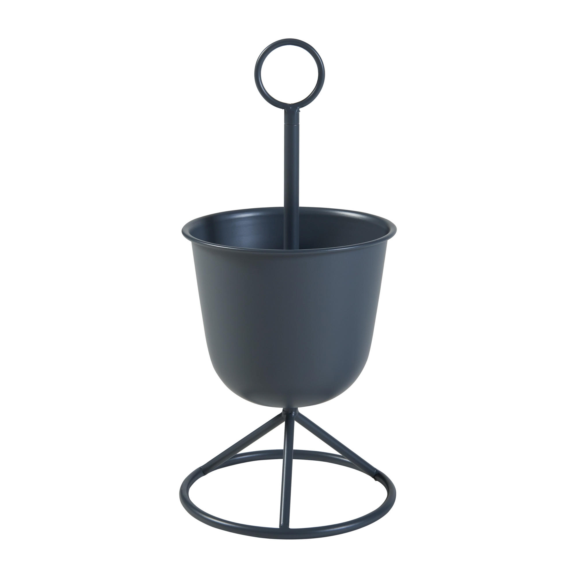 PFLANZENSTÄNDER Alphen - Schwarz, Metall (23/48cm) - [en.casa]