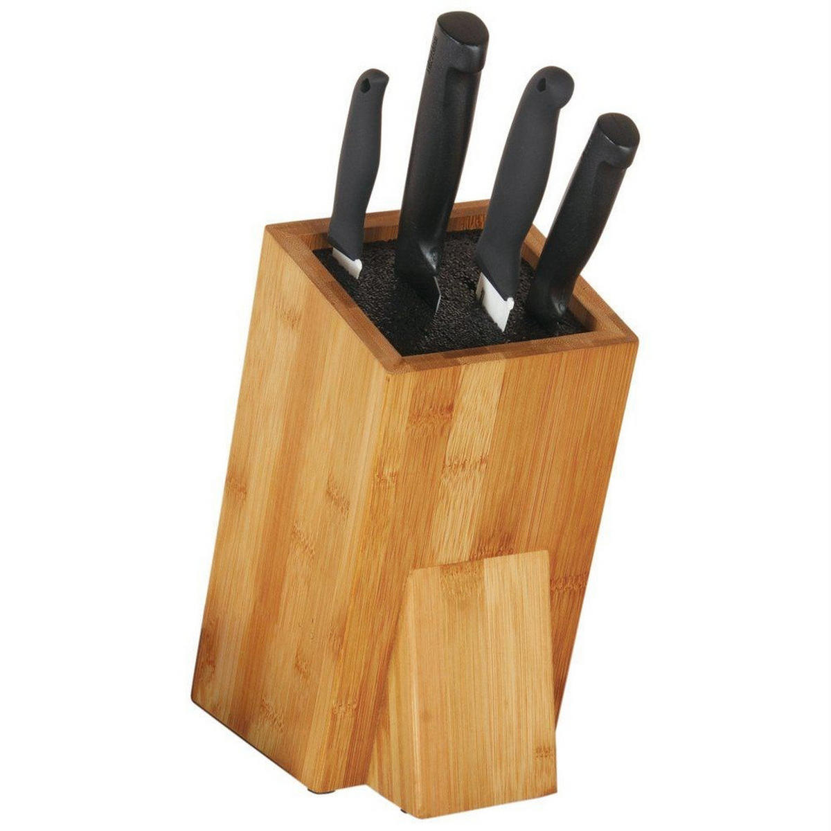 MESSERBLOCK Bambus Borsteneinsatz Natur - Naturfarben, Holz (11.5/24.5/17cm) - Orion 