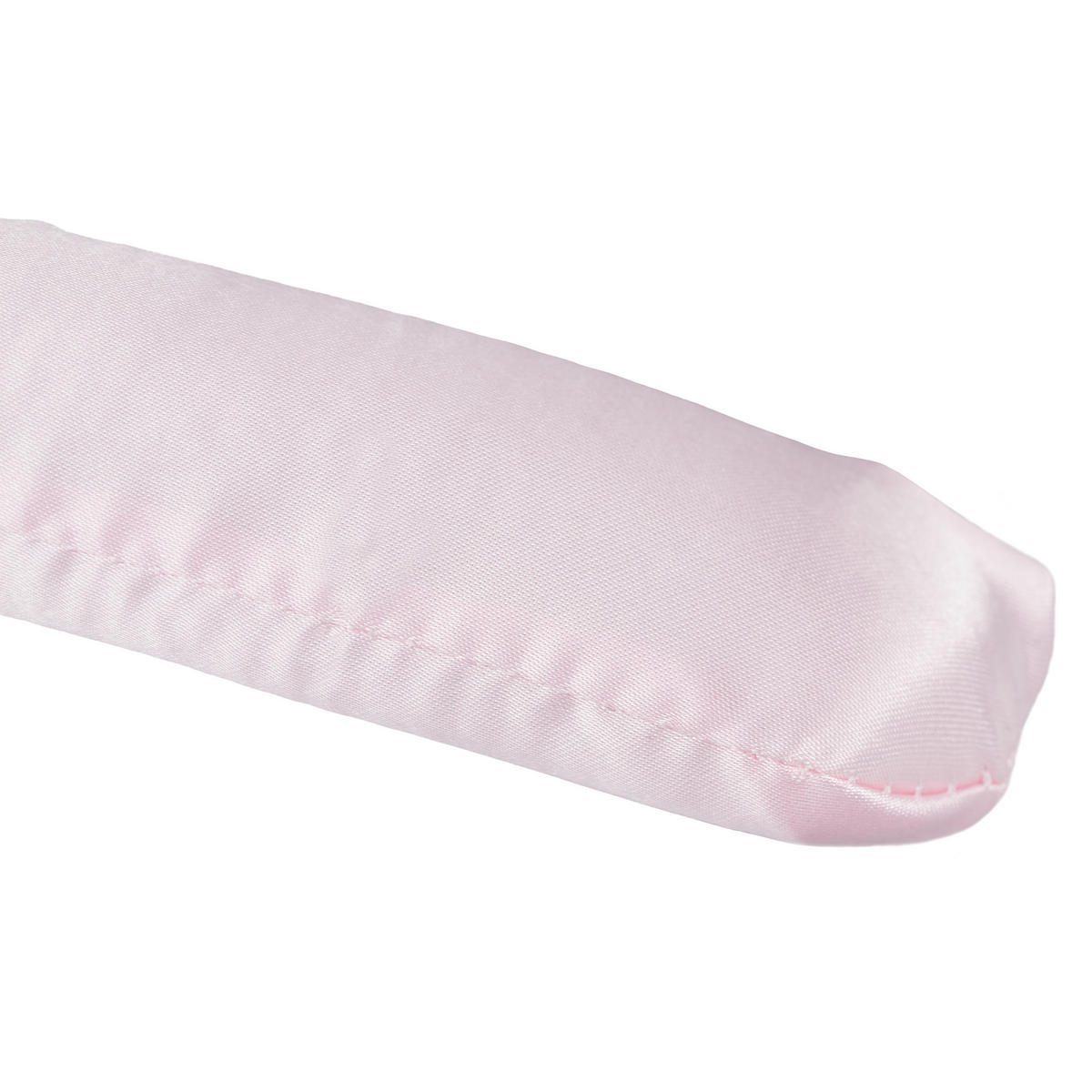 SÚPRAVA vešiakov zo saténu - ružová, drevo/textil (38/14/3cm) - Relaxdays